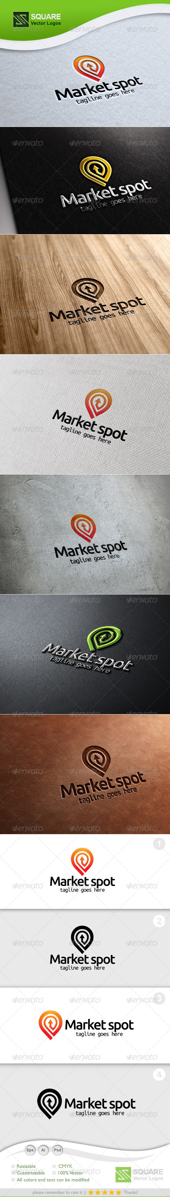 Market, Locator Vector Logo Template - Symbols Logo Templates