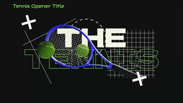 Tennis Ball Opener With Text Openers template preview