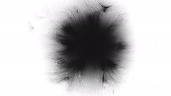 Black Ink Drops in Water alt