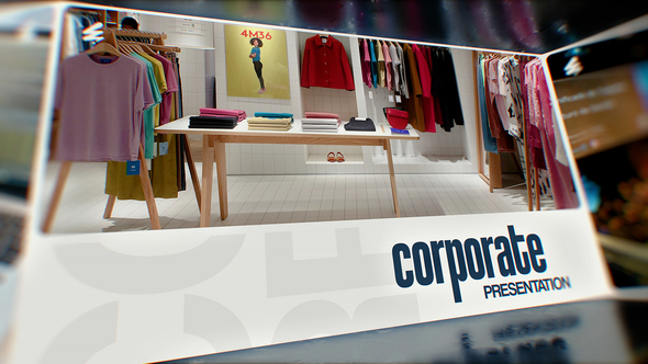 Corporate Presentation Video Displays template preview