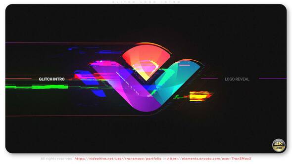 Glitch Abberation - Logo Intro Logo Stings template preview