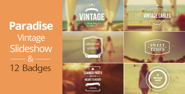 Vintage Slideshow Paradise - VideoHive 5419617