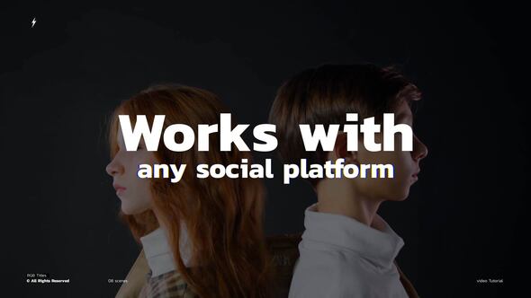 RGB Titles  AE Titles template preview