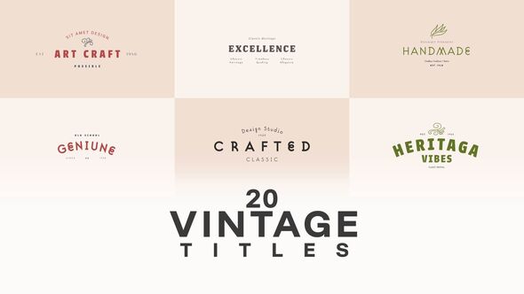 Vintage Title Titles template preview