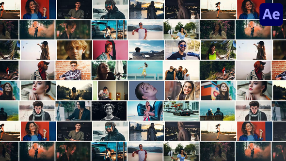 Mosaic Logo Opener Openers template preview