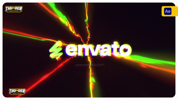 Electric Burst Logo Reveal Logo Stings template preview