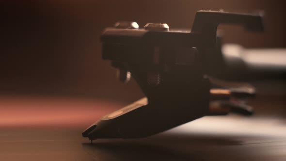 vinyl needle. pickup. close-up alt