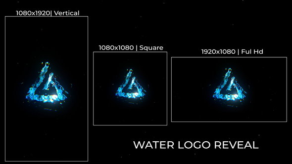 Water Logo Reveal Logo Stings template preview