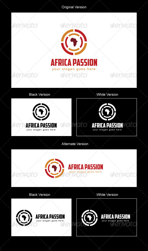 Africa Passion Logo Design - Vector Abstract