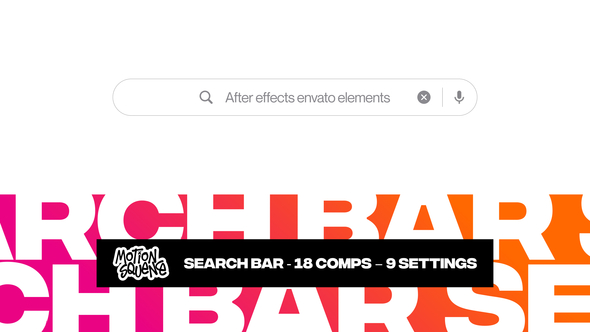 Search Bar Elements template preview