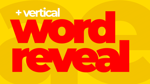 Word Reveal Openers template preview