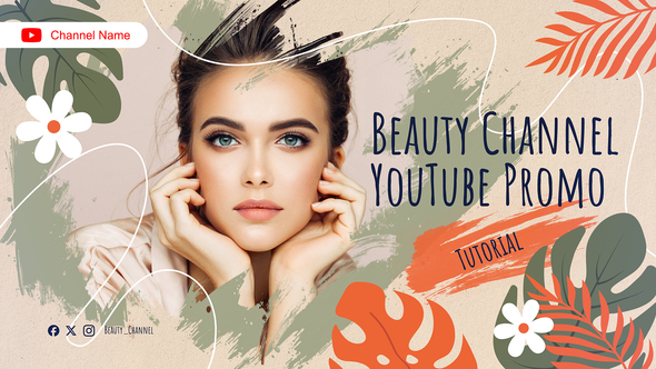 Beauty Channel YouTube Promo Openers template preview