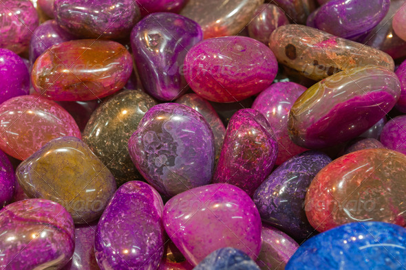Background of semiprecious stones - Stock Photo - Images