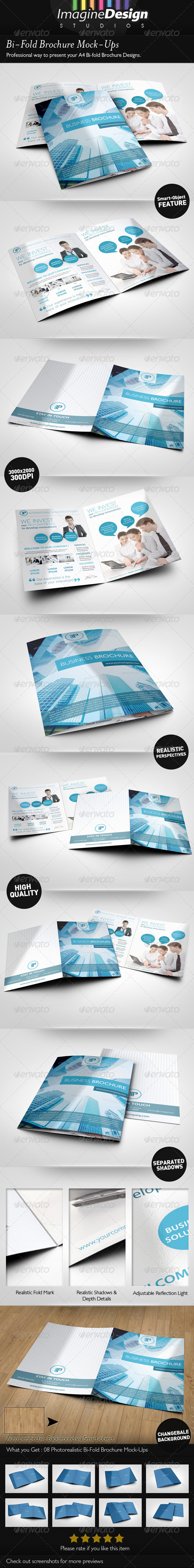 Bi-Fold Brochure Mock-Ups - Brochures Print