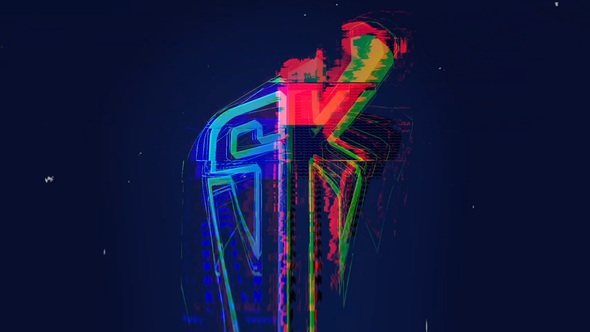 Glitch Logo Logo Stings template preview