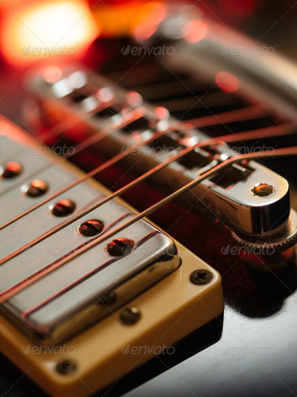 Electric guitar abstract - Stock Photo - Images