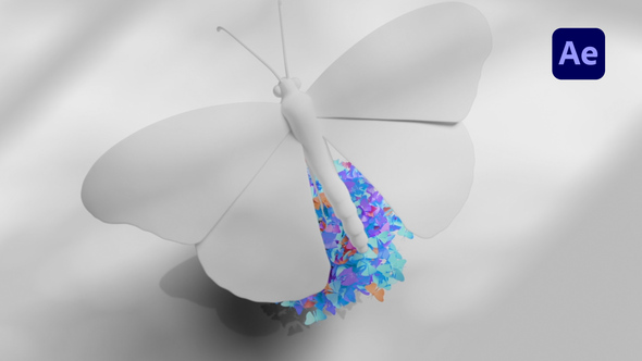 Butterfly Awakening Logo Reveal Logo Stings template preview