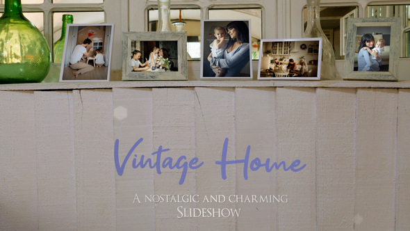 Vintage Home Slideshow Video Displays template preview