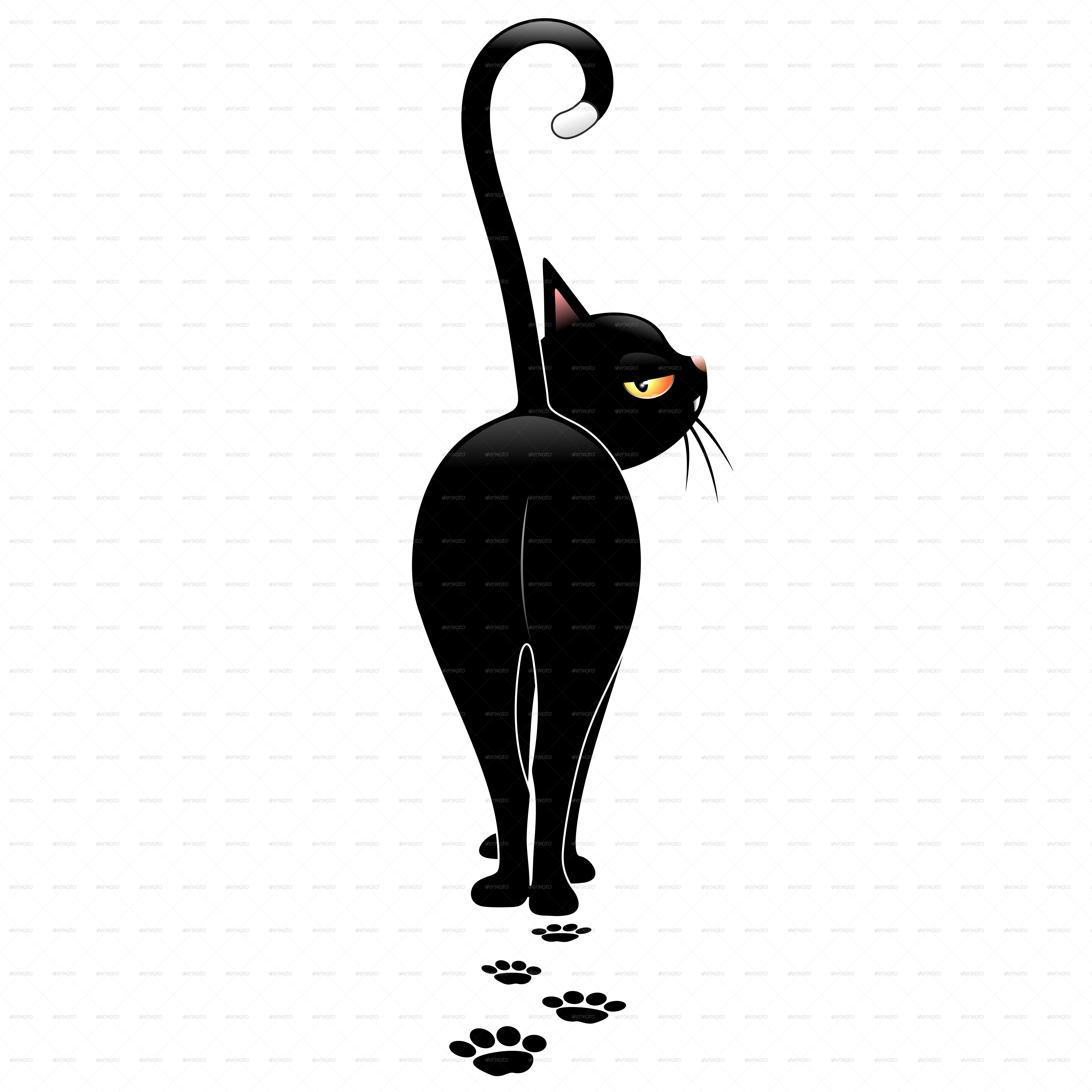 [38+] Cute Cat Cartoon Images Black And White
