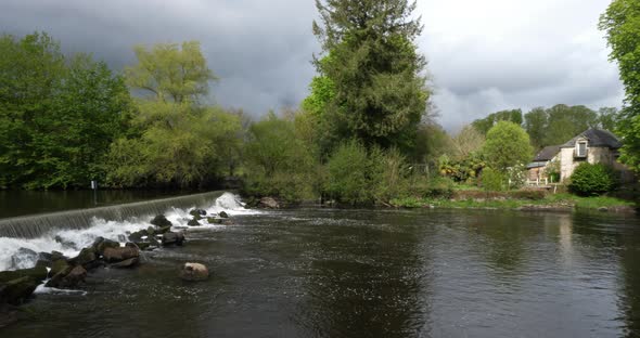The river Blavet, Bon repos sur Blavet, Cotes d Armor department, Brittany in France alt