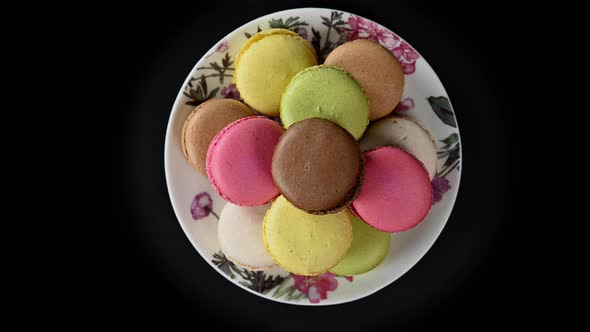 Colorful Macarons Rotating