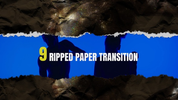 Ripped Paper Transitions broadcast-packages template preview