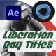 Liberation Day Titles - VideoHive Item for Sale