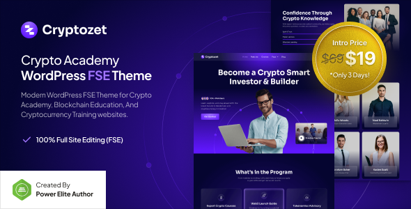 Cryptozet – Crypto & Blockchain Academy FSE WordPress Theme Cryptozet – Crypto & Blockchain Academy FSE WordPress Theme