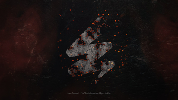 Burning Logo Reveal Logo Stings template preview