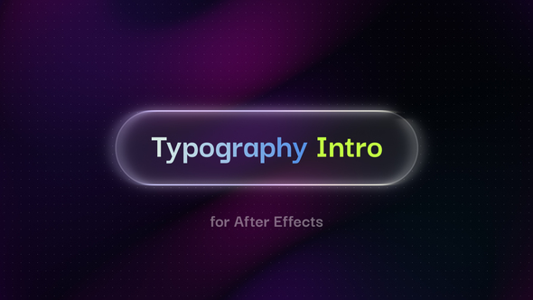 Typography Intro Titles template preview