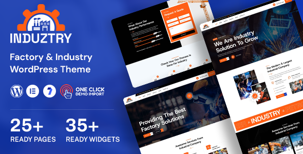 Induztry – Factory & Industry WordPress Theme