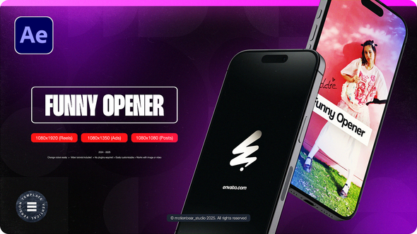 Vertical Funny Opener Openers template preview