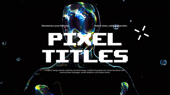 Pixelated Titles Titles template preview