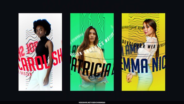 Type Animation Stories Openers template preview