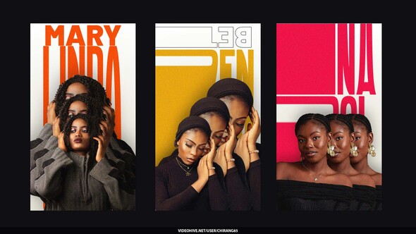 Glitch Poster Stories Product Promo template preview