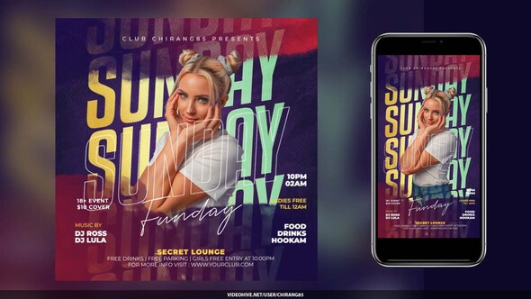 Night Club Flyer v20 Product Promo template preview