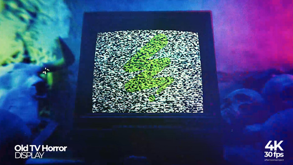 Horror Old TV Video Displays template preview