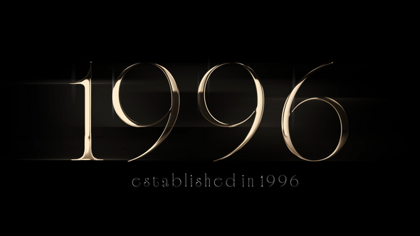 Gold Text Titles template preview