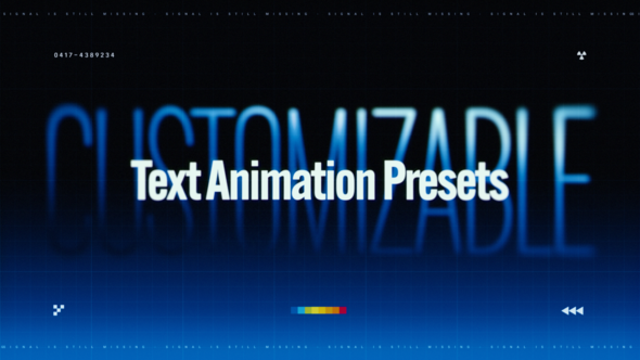 Text Animations Titles template preview