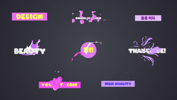 Bubble Titles for After Effects Titles template preview