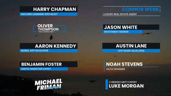 10 Lower Thirds Pack Elements template preview