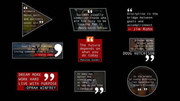 Quotes Titles | AE | Titles template preview