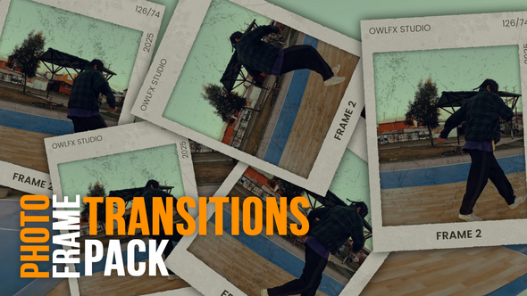 Photo Frame Transitions Pack Video Displays template preview