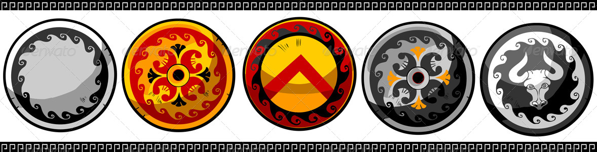 hoplite shield designs template