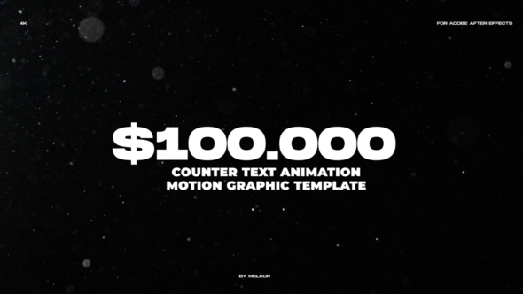 Counter Text Animation Infographics template preview