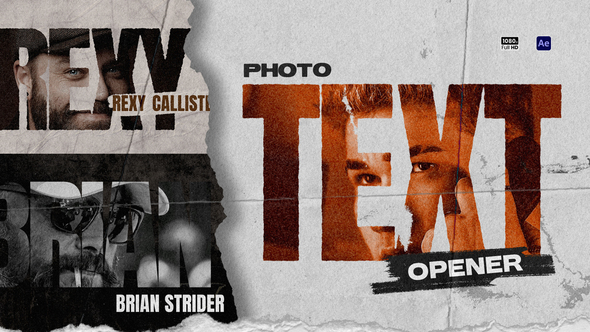 Photo Text Openers Openers template preview