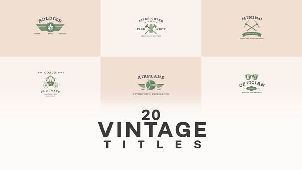 Green Title Titles template preview