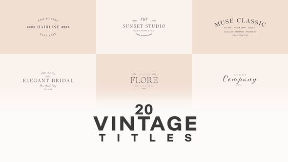 Wedding Title Titles template preview