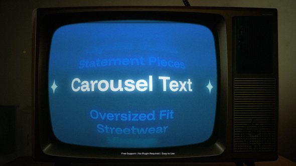 Text Carousel Titles template preview