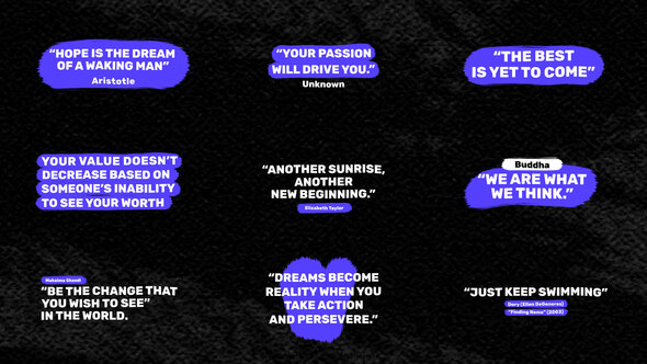 Quotes | AE Titles template preview